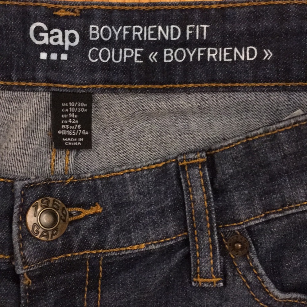 GAP Boyfriend Fit Size 10 Denim Capris - Picture 7 of 7